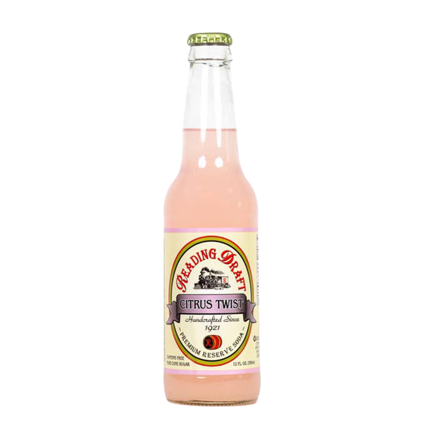 Reading Draft Citrus Twist Soda, Glass Bottle 12ct