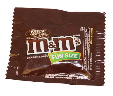 M&M's Milk Chocolate Fun Size Packs 20lb Bulk Case