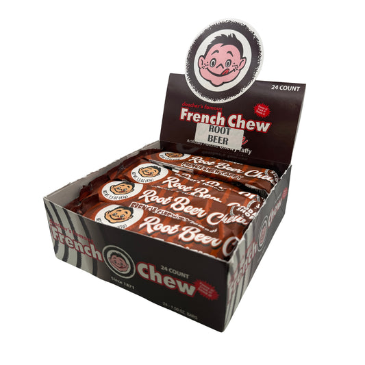 doscher's French Chew Root Beer Chew Taffy, 1.5oz Bar, 24ct