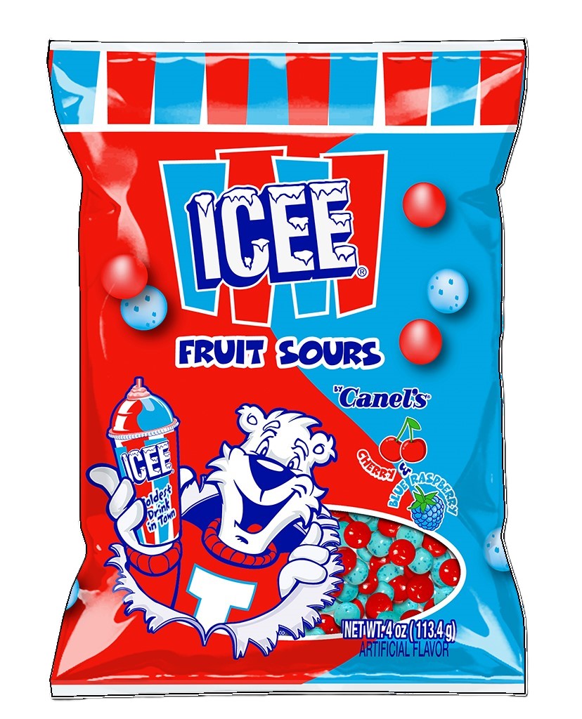 ICEE Fruit Sours 4oz Peg Bag, 12ct