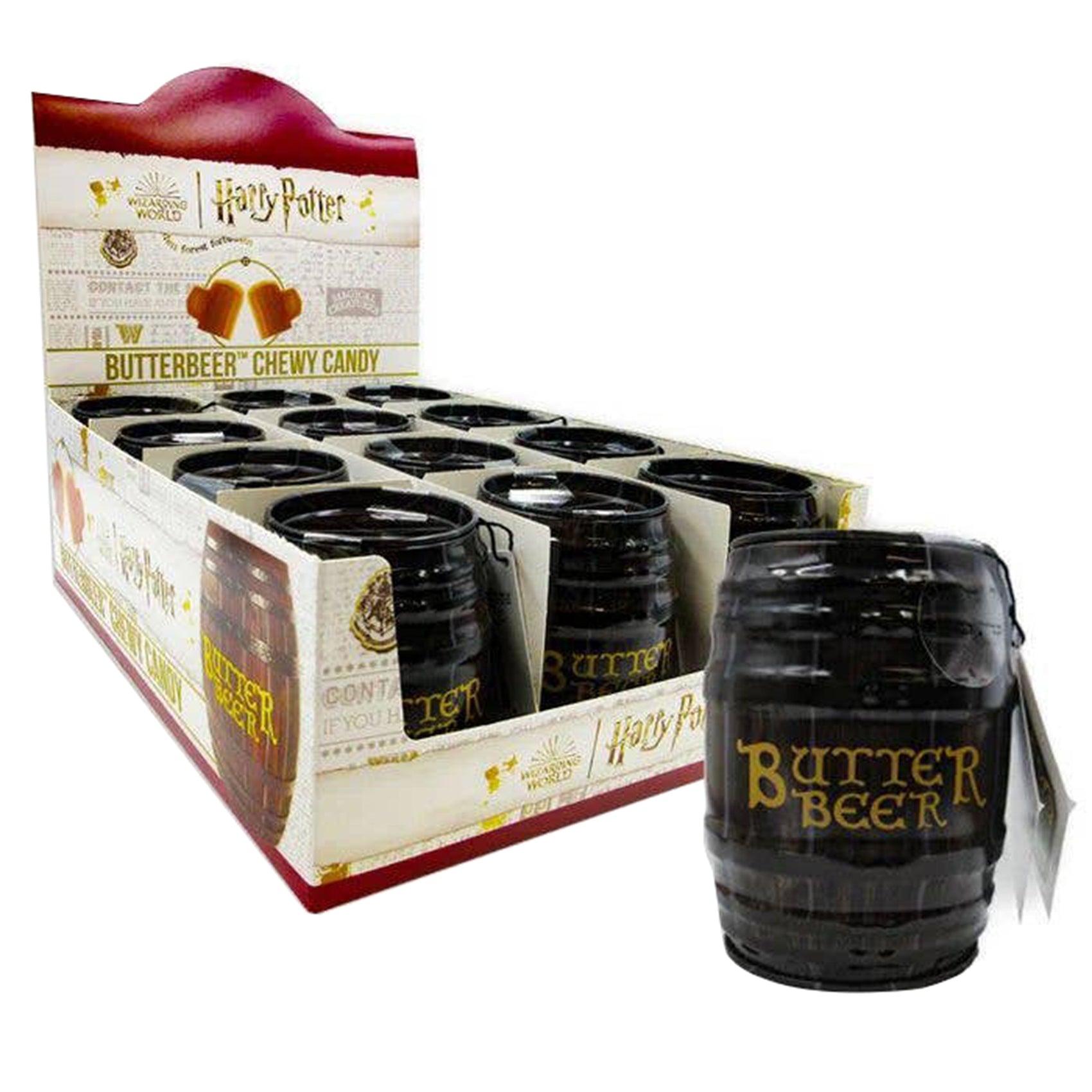 Jelly Belly Harry Potter Butterbeer Chewy Candy Tin, 12ct