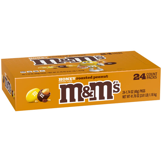 M&M's Honey Roasted Peanut 1.74oz, 24ct