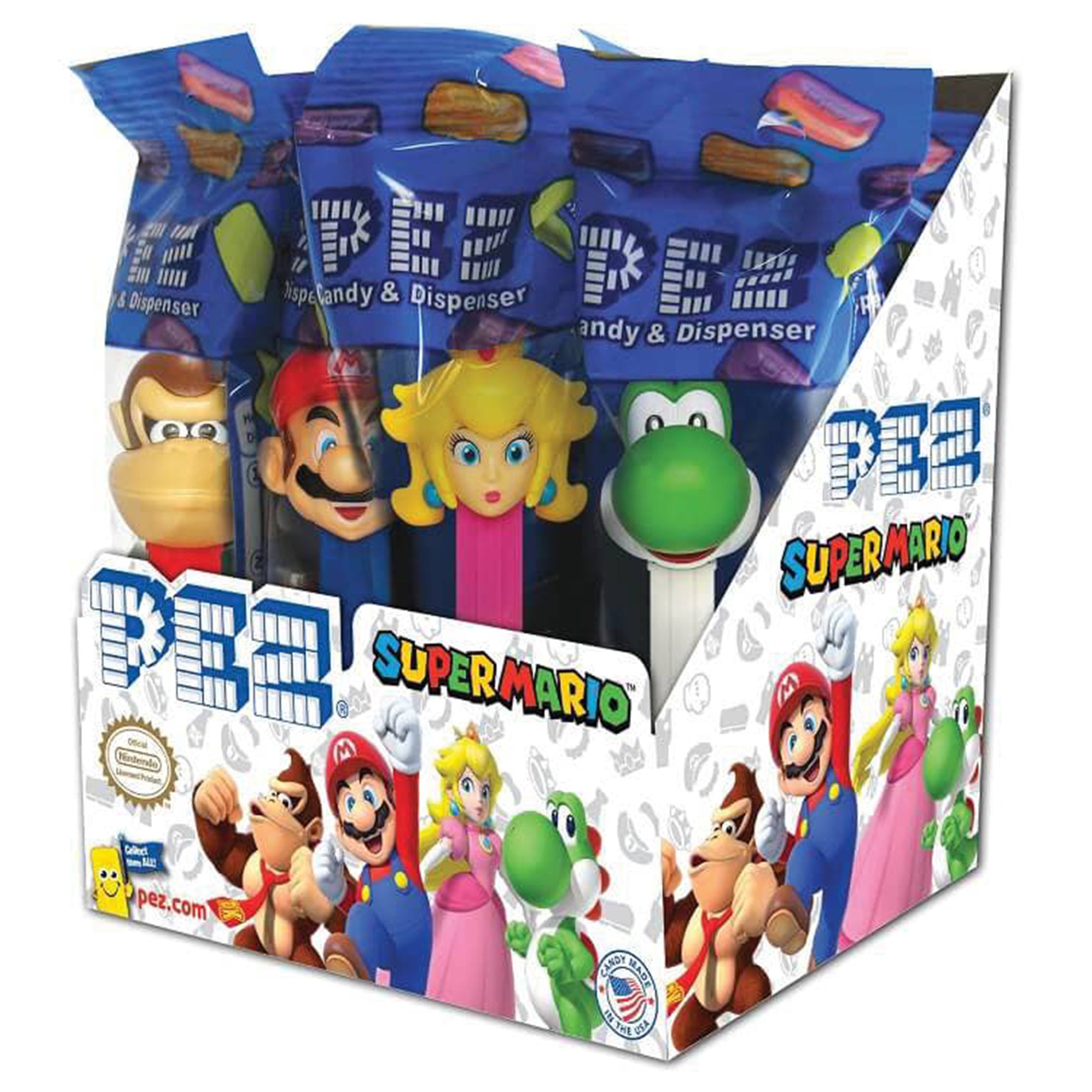 Nintendo Pez Candy, Poly Bag, 12ct Display