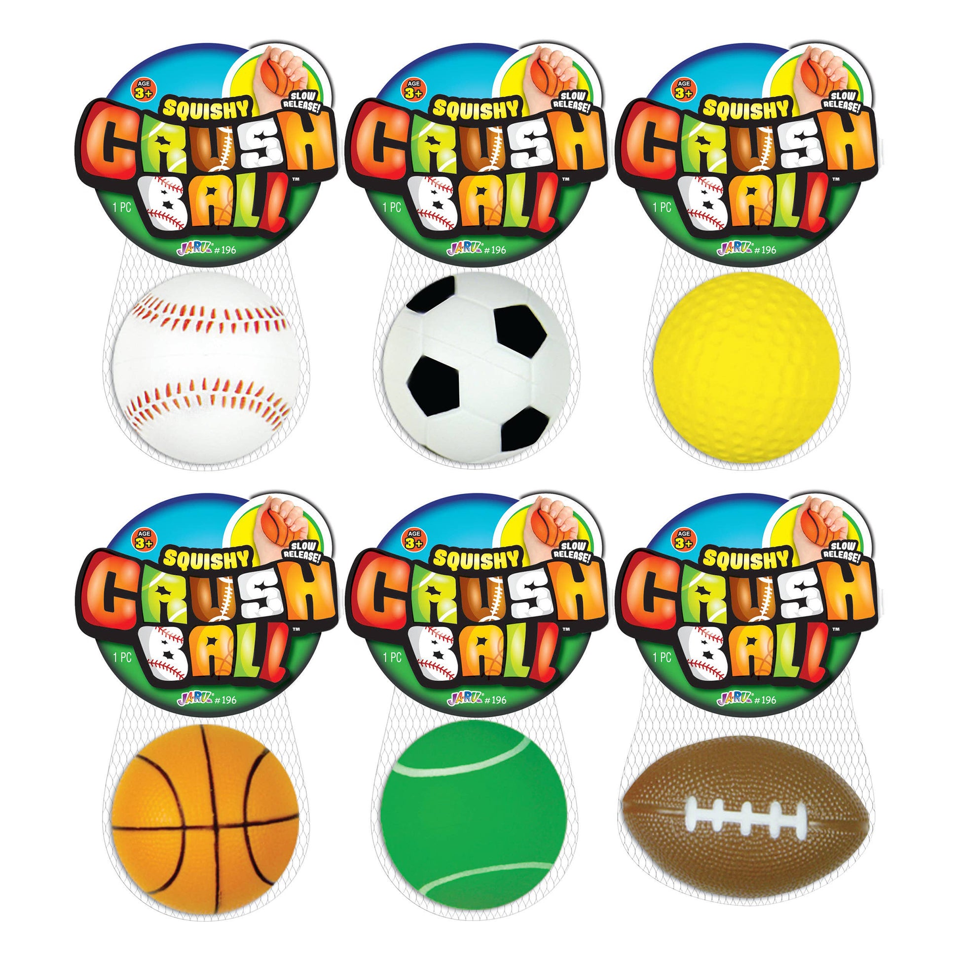 Squishy Crush Ball, assorted, 24ct