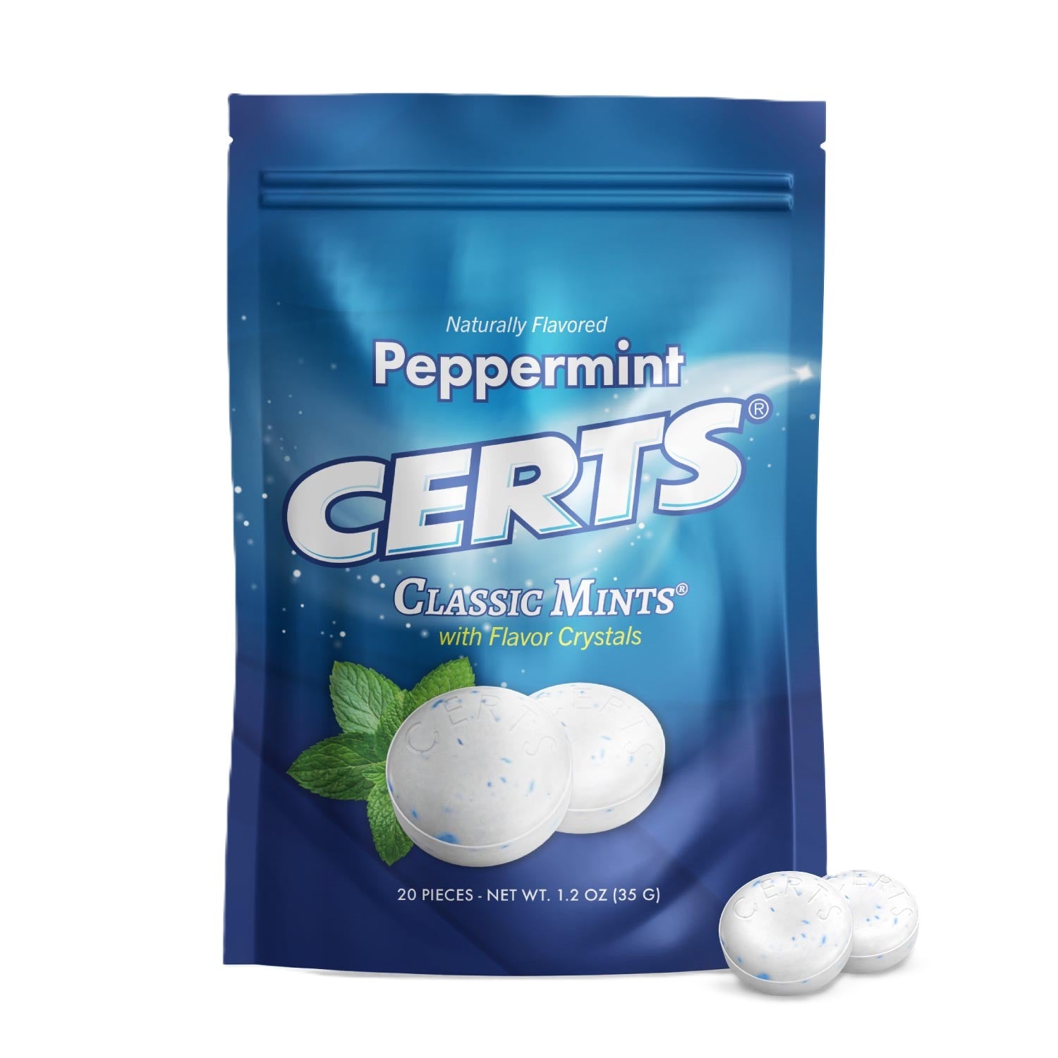 Certs Peppermint Classic Mints w/Flavor Crystals 1.2oz, 12ct