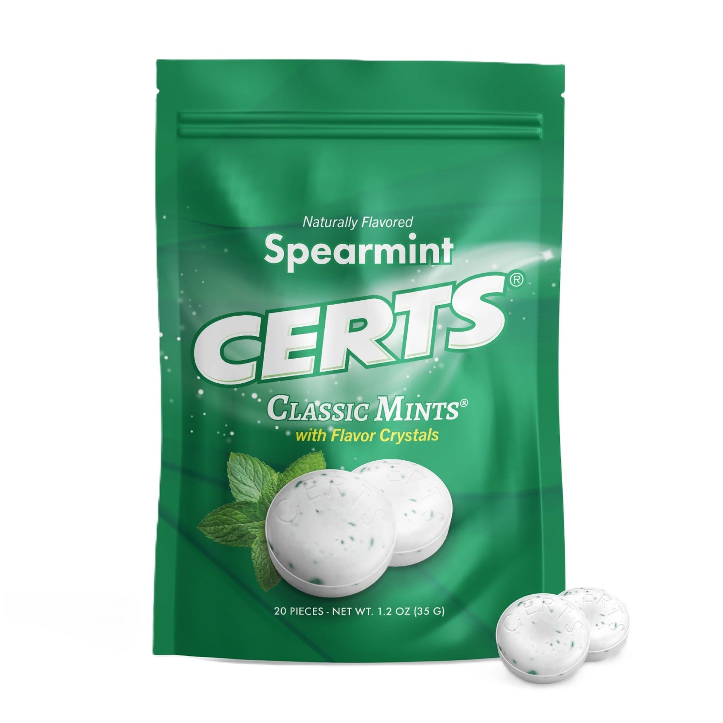 Certs Spearmint Classic Mints w/Flavor Crystals 1.2oz, 12ct
