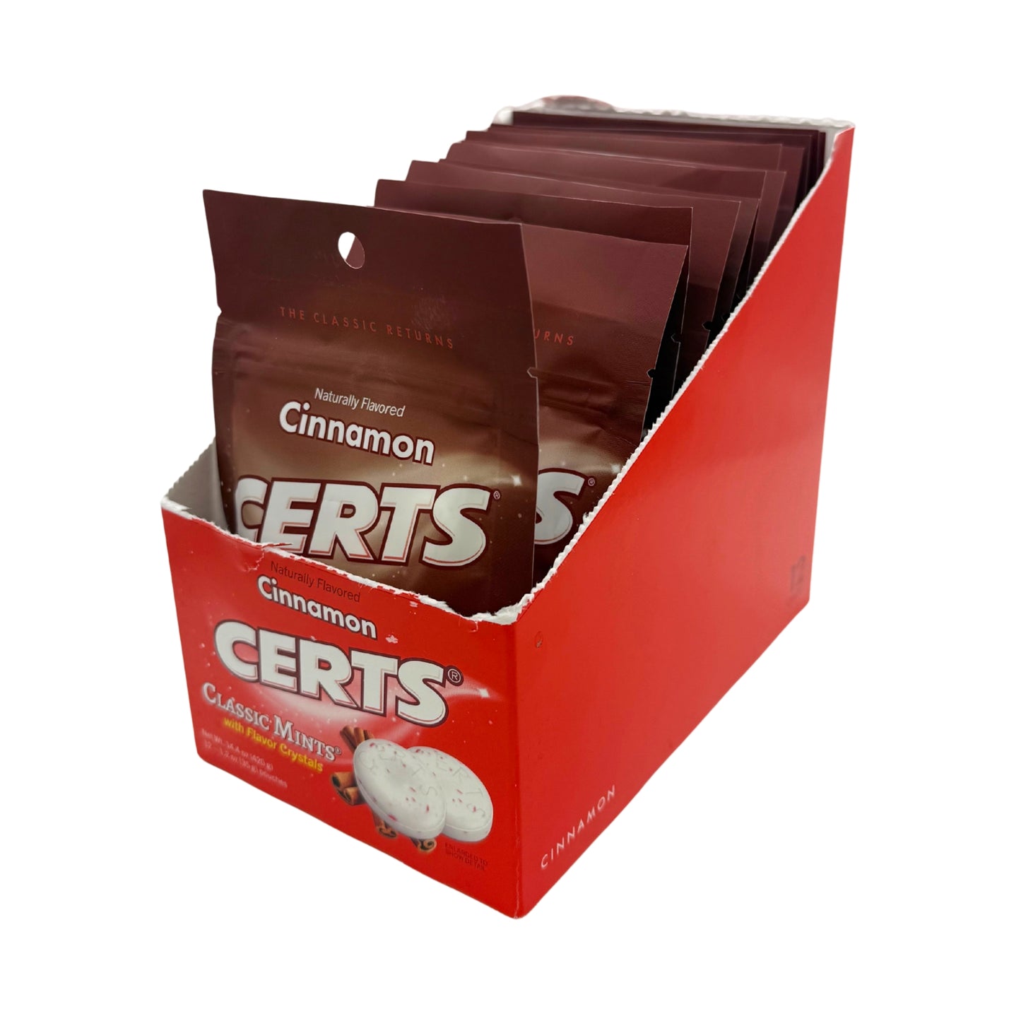 Certs Cinnamon Classic Mints w/Flavor Crystals 1.2oz, 12ct