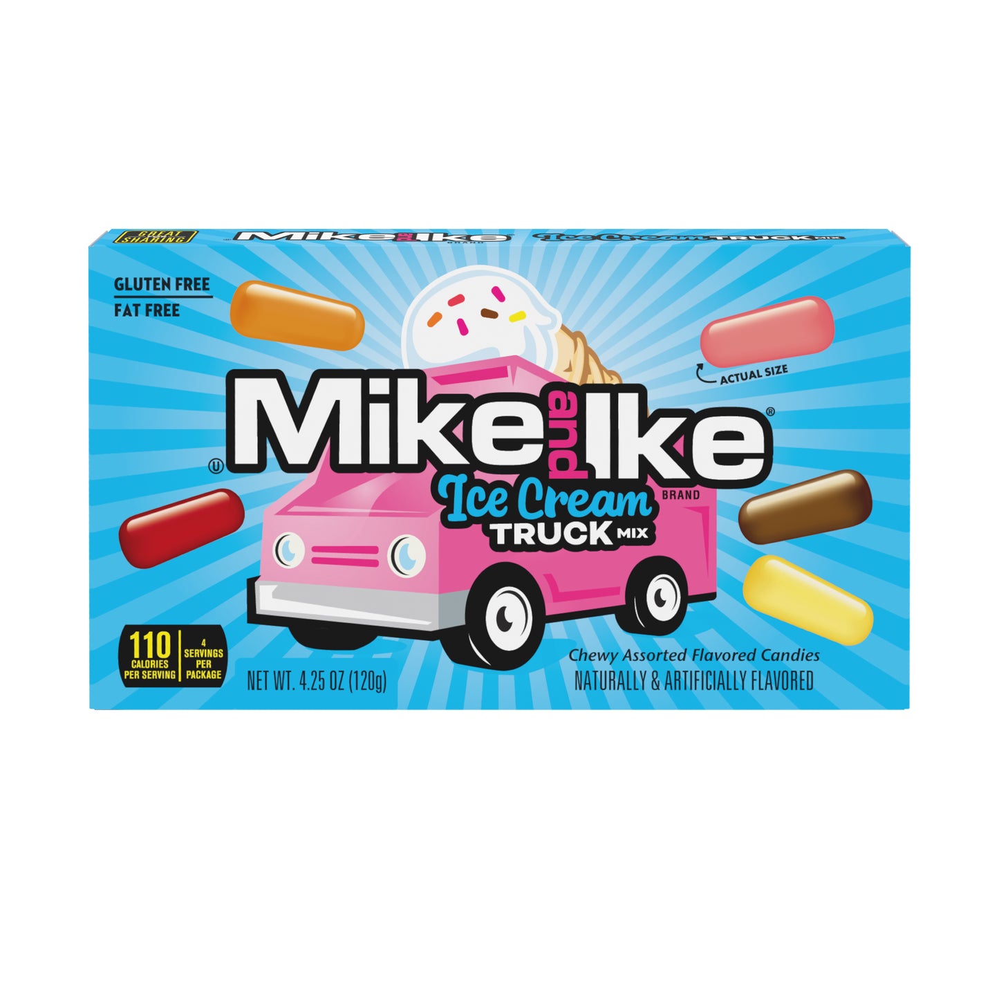 Mike & Ike Ice Cream Truck 4.25oz Theater Box, 12ct