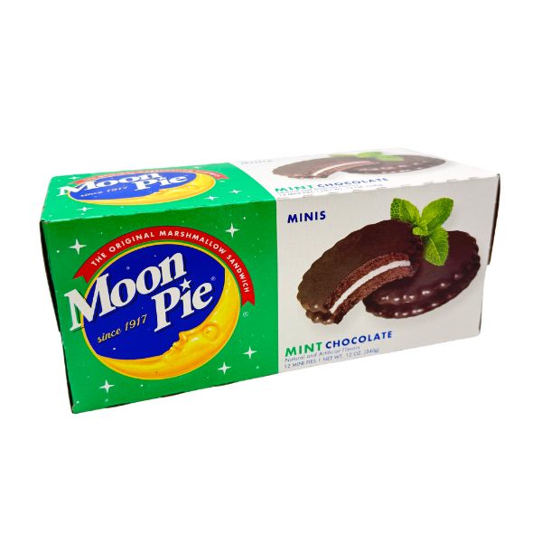 Moon Pie Minis - Mint Chocolate, 12oz, 12ct Mini Pies Box