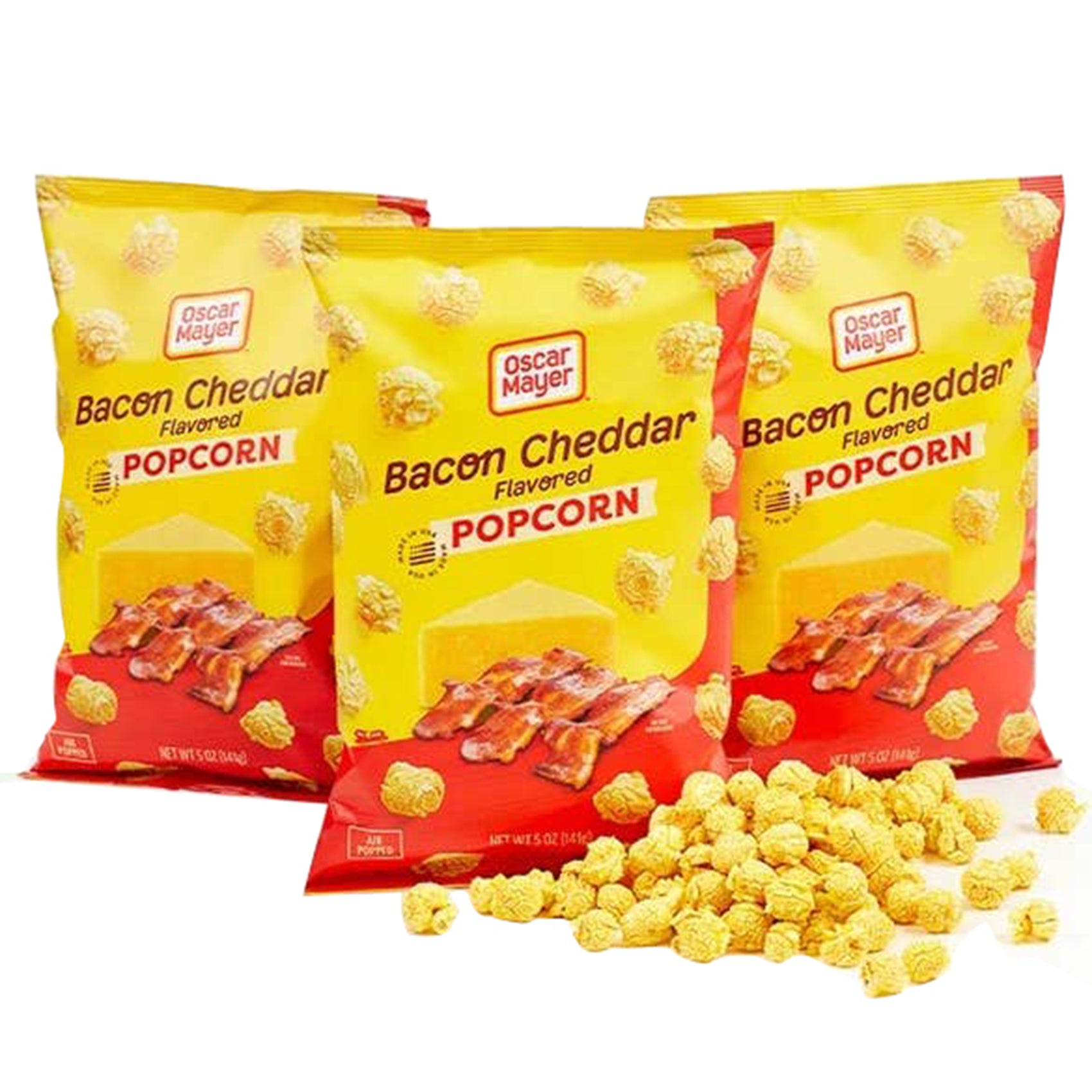 Popcorn, Oscar Mayer Bacon Cheddar, 5oz Bag, 12ct