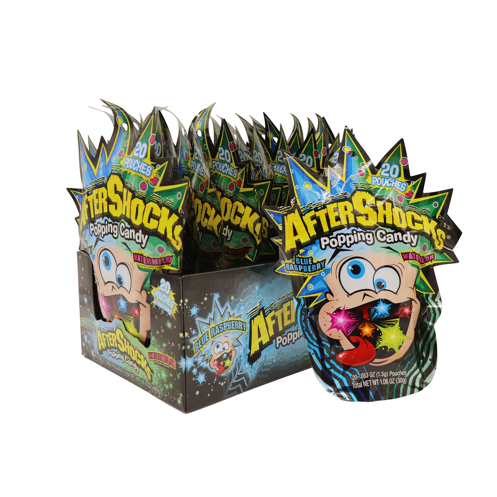 Aftershocks Popping Candy 1.06oz Pouch, 16ct