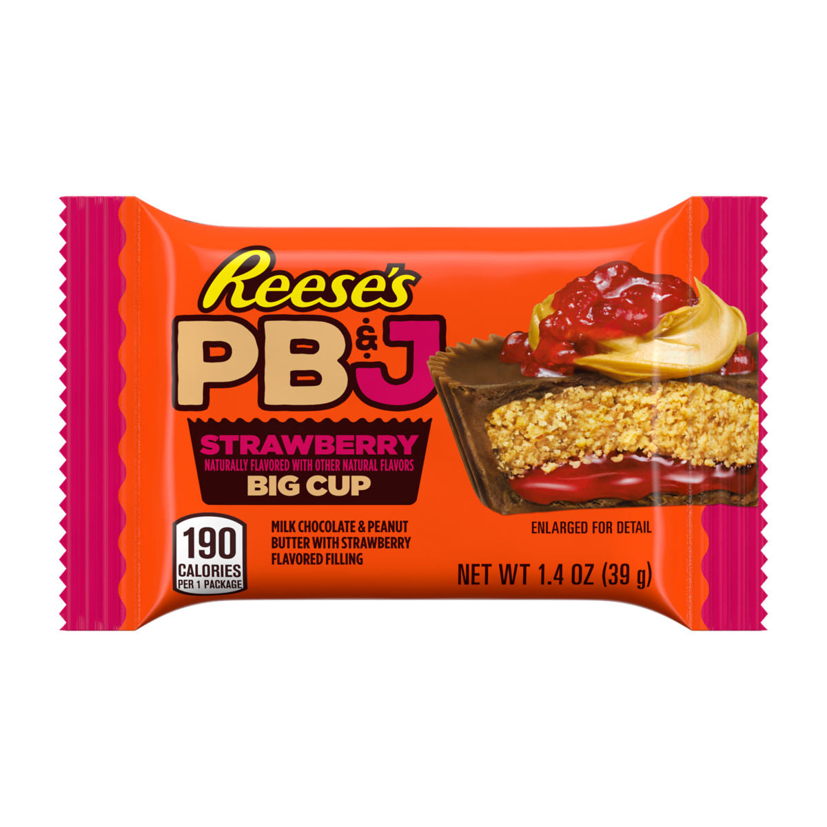 Reese's PB&J STRAWBERRY Big Cup 1.4oz, 16ct
