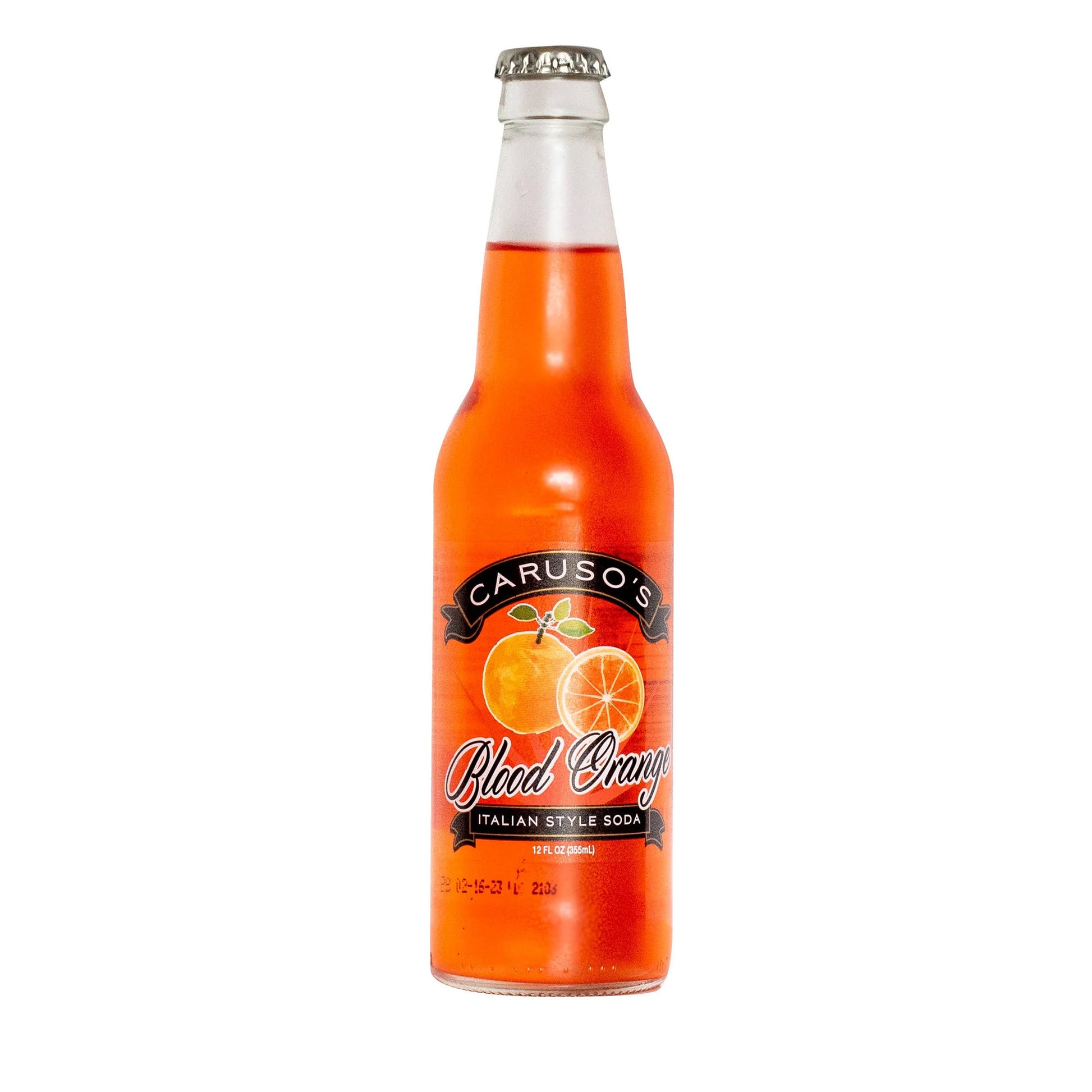 Caruso's Blood Orange, 12oz Glass Bottle 12ct