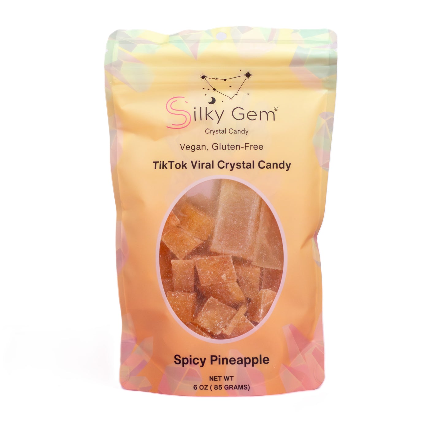 Silky Gem Crystal Candy Spicy Pineapple 6oz 12ct