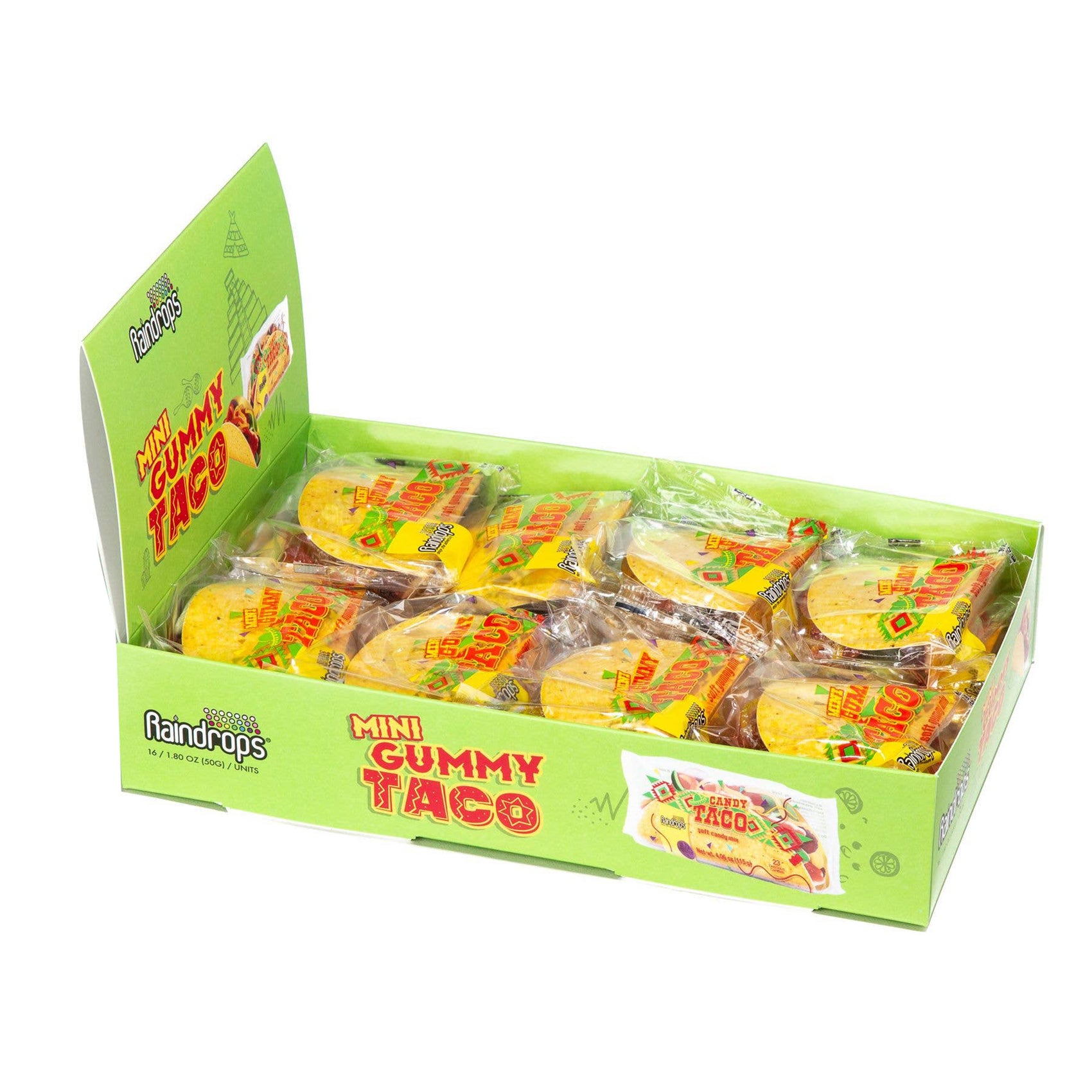 Raindrops Mini Gummi Taco, 1.76oz, 16ct Case