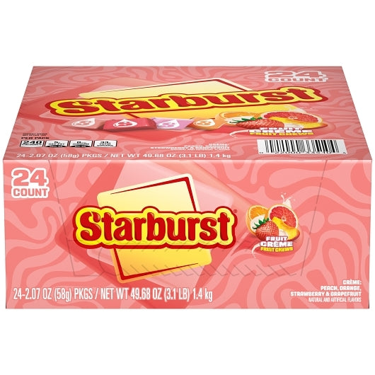 Starburst Fruit Créme Fruit Chews 2.07oz, 24ct