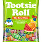 Tootsie Fruit Chews Assorted Sour Fruit Flavors 7oz Peg Bag, 8ct