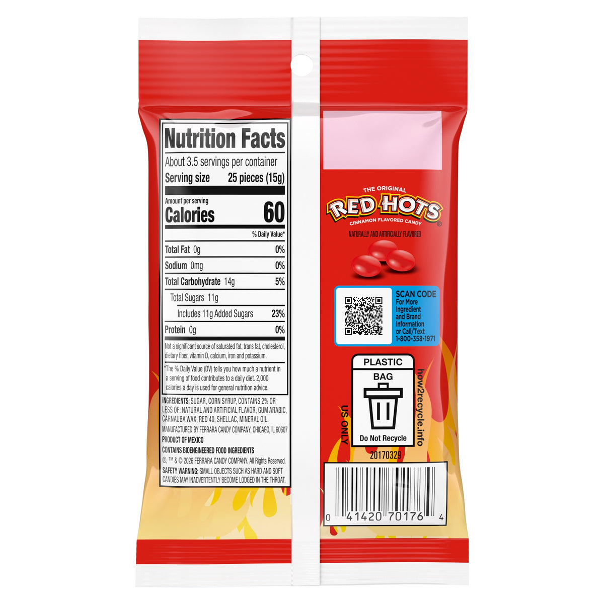 Red Hots 2oz Pocket Pack, 12ct