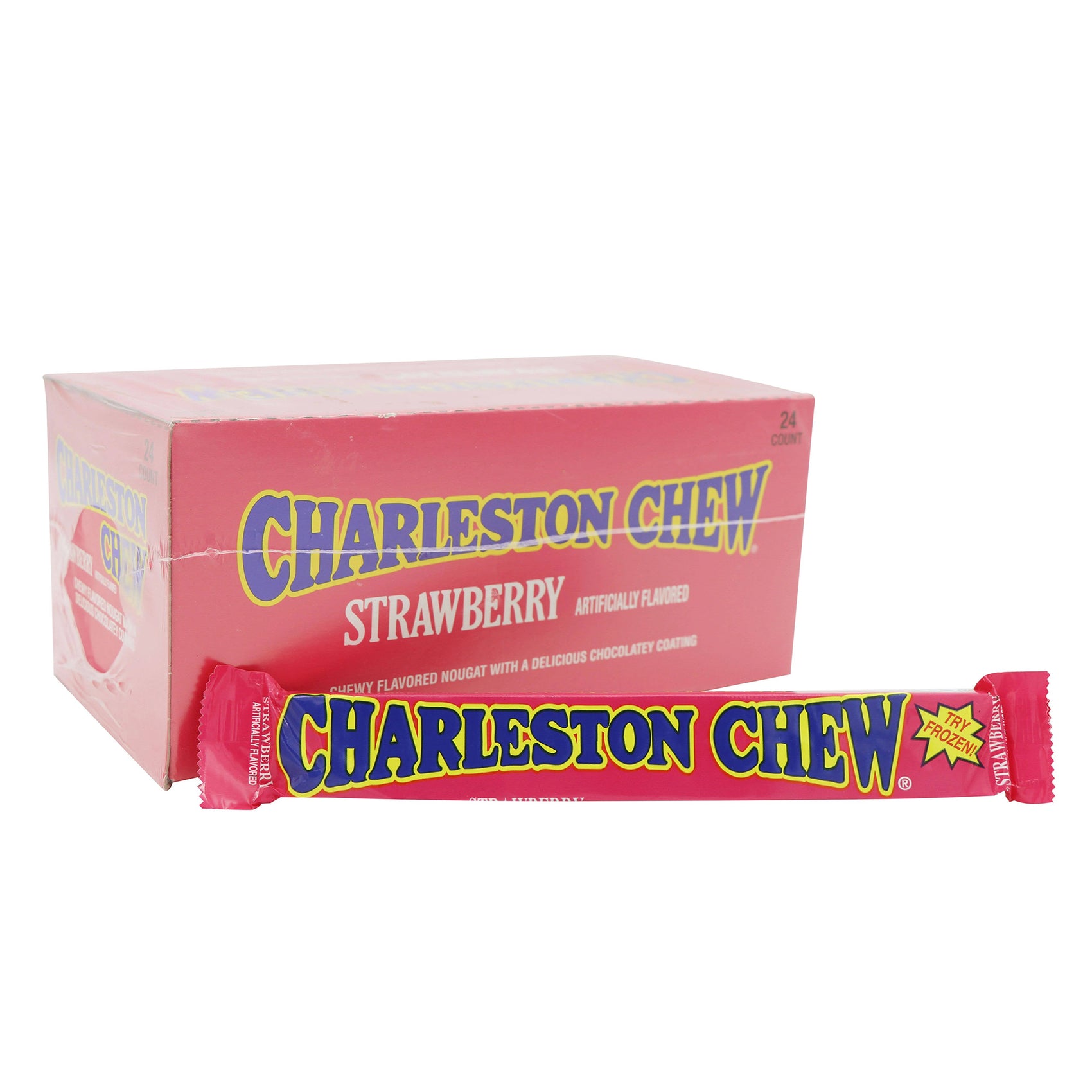 Charleston Chew Strawberry Candy, 24ct Case