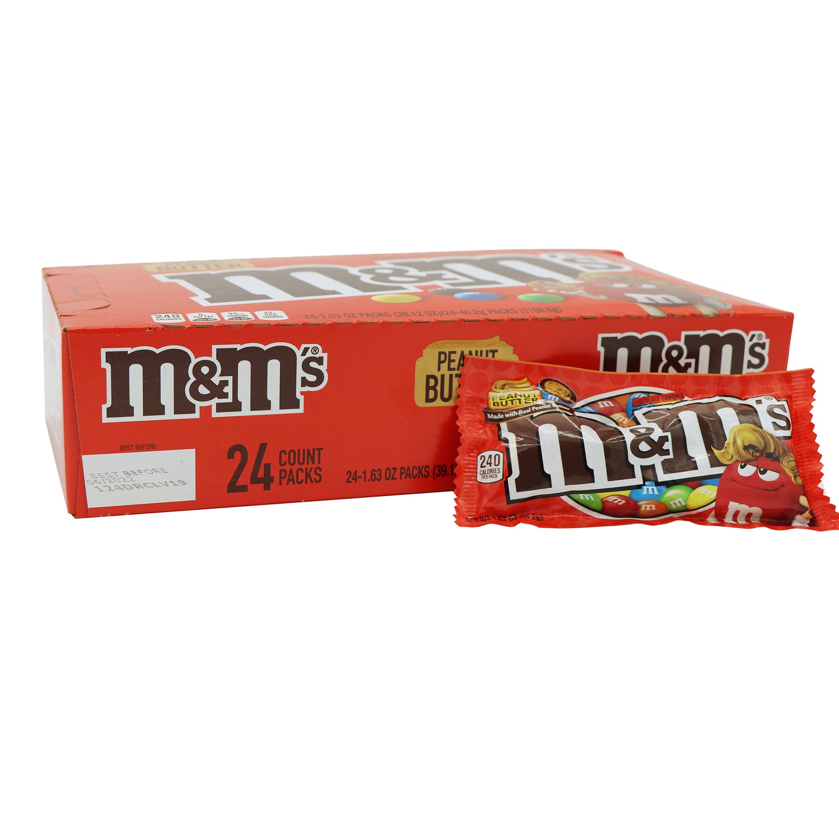 M&M's Peanut Butter, 1.63oz, 24ct Case