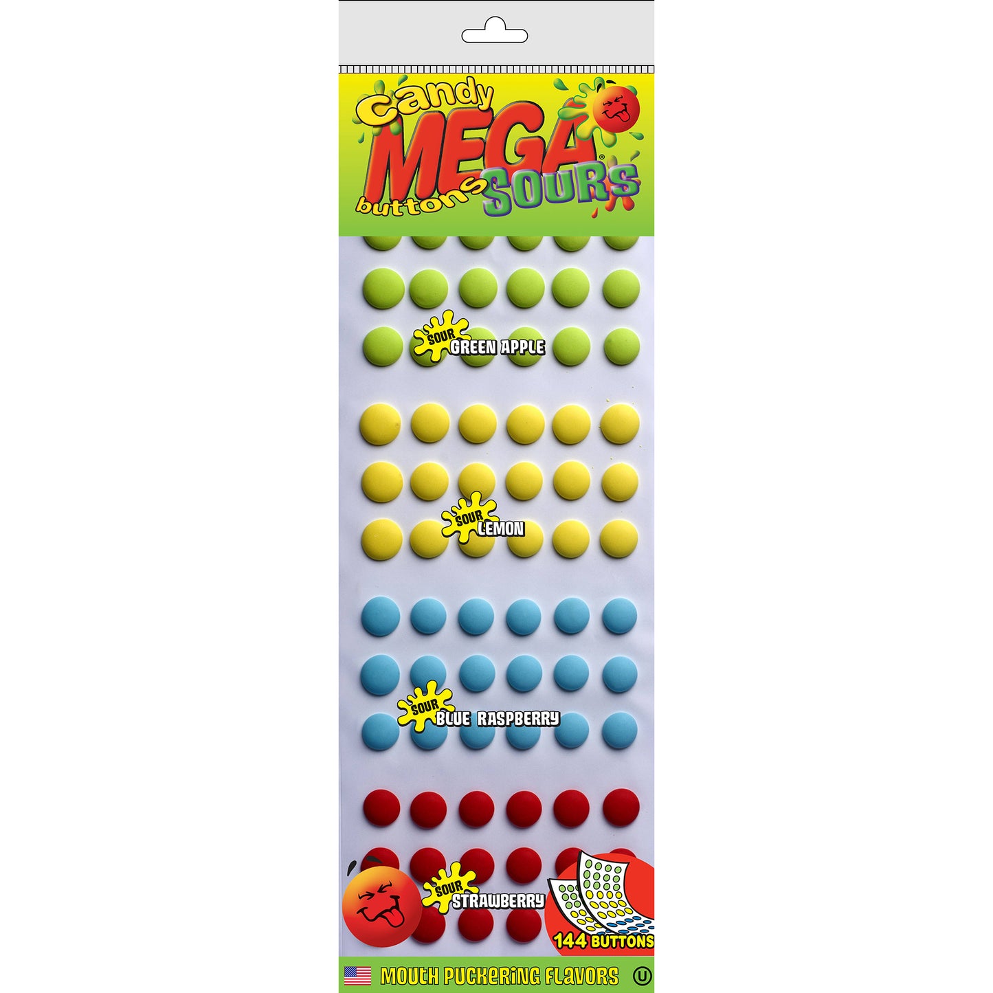 MEGA Candy Buttons, Sour, 30ct Case
