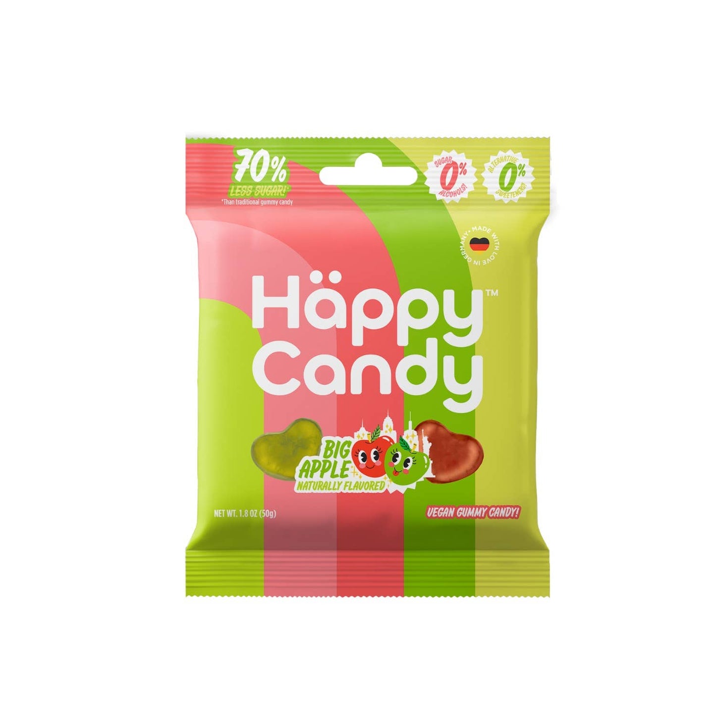 H??ppy Candy Big Apple Vegan Gummy 1.8oz 6ct