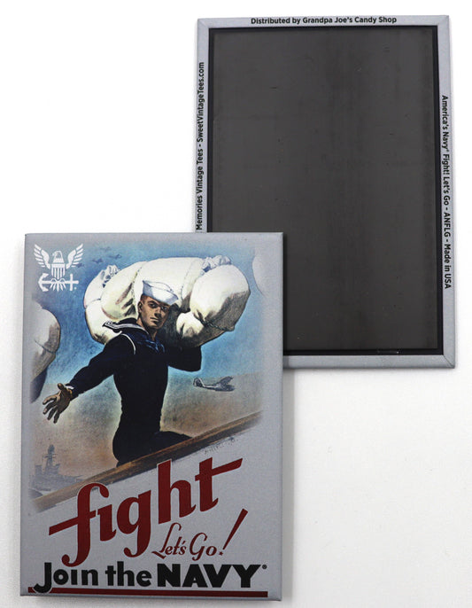 Magnet 5ct America's Navy Enlist w Seebees