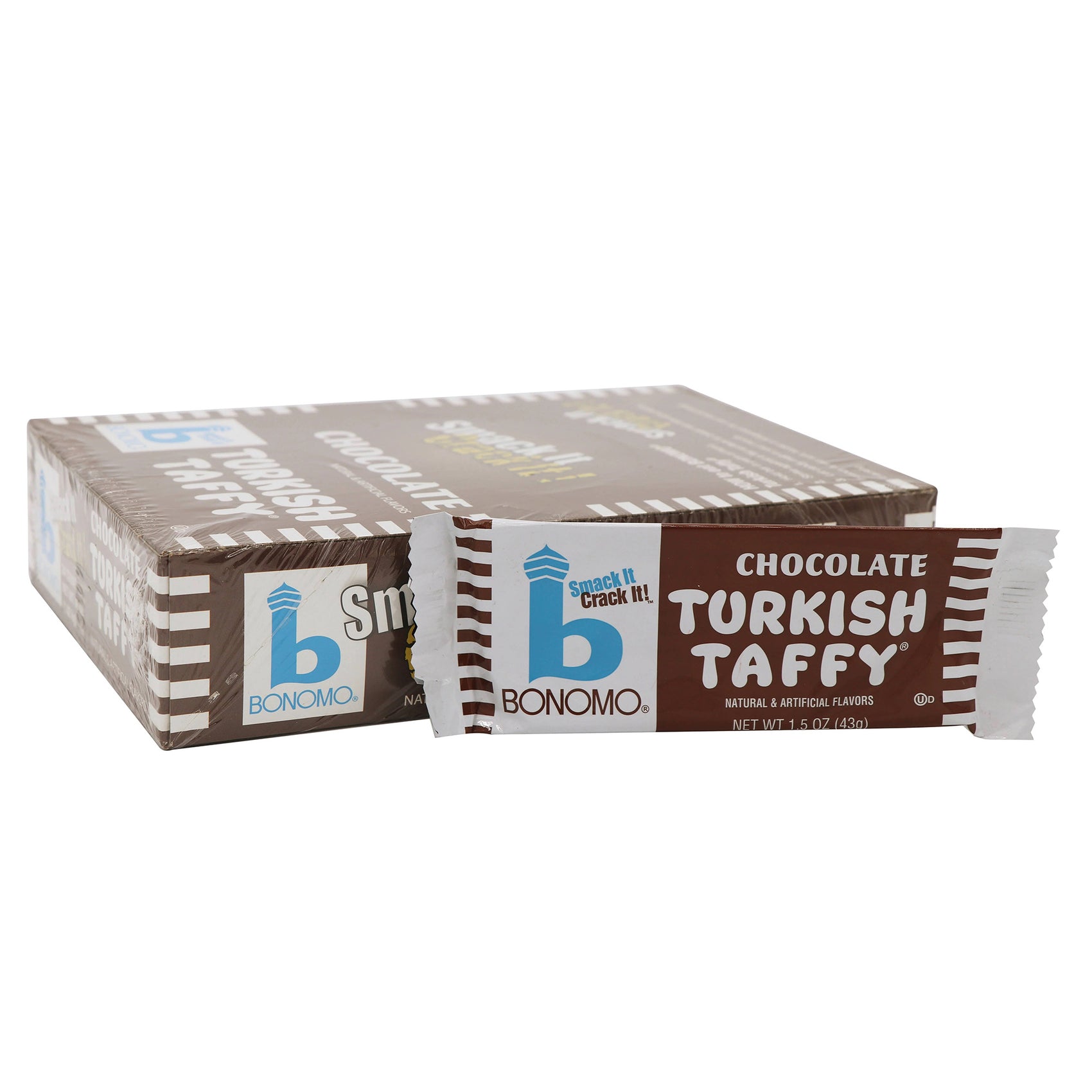 Bonomo Turkish Taffy Chocolate, 1.5oz, 24ct Case