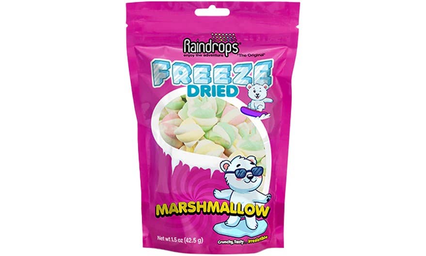 Raindrops Freeze Dried Marshmallow 1.5oz Bag, 12ct