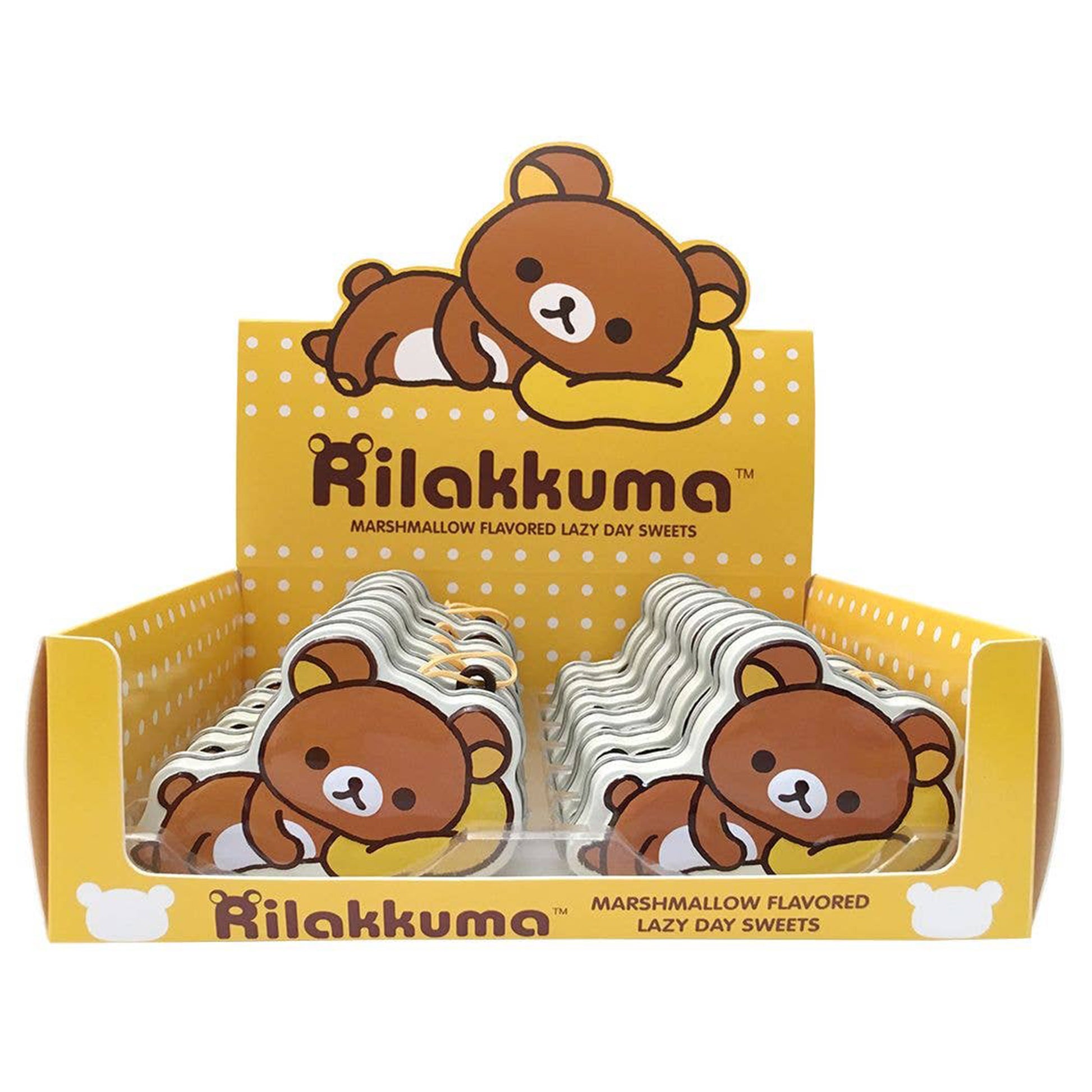 Rilakkuma Marshmallow Lazy Day Sweets Candy Tin, 12ct