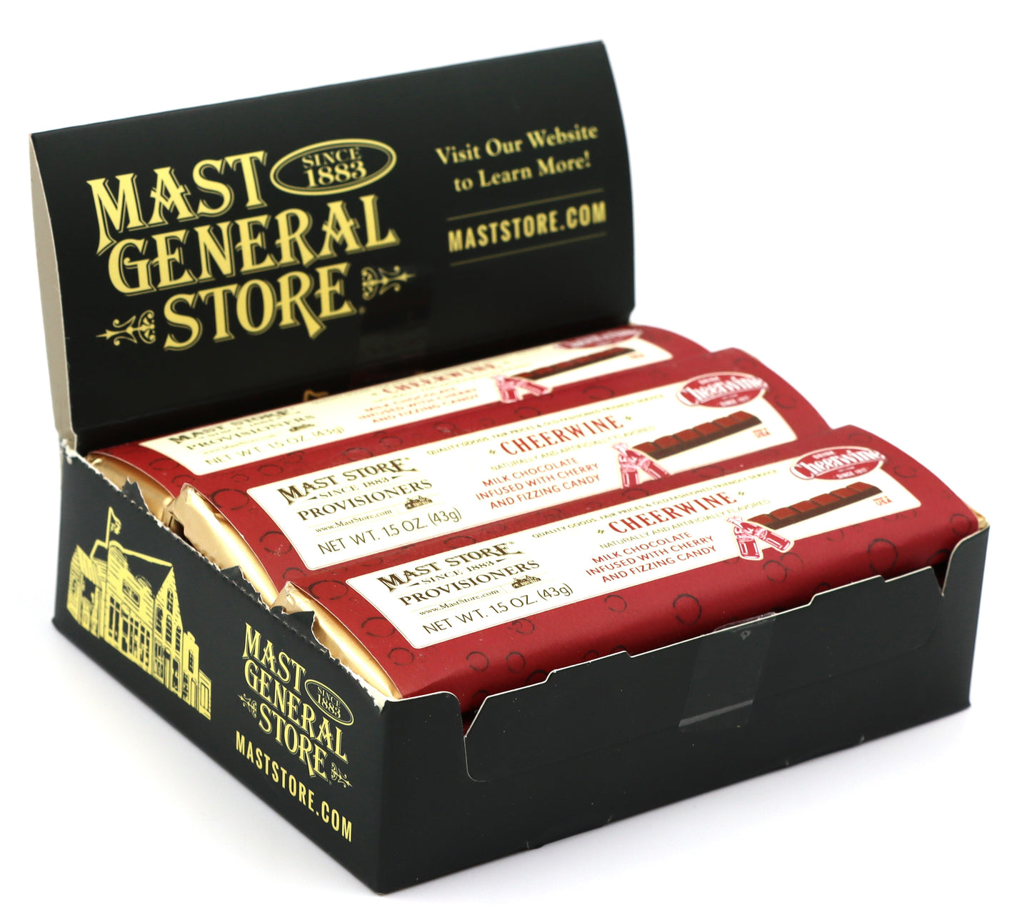 Mast General Chocolate Bar - Cheerwine, 12ct