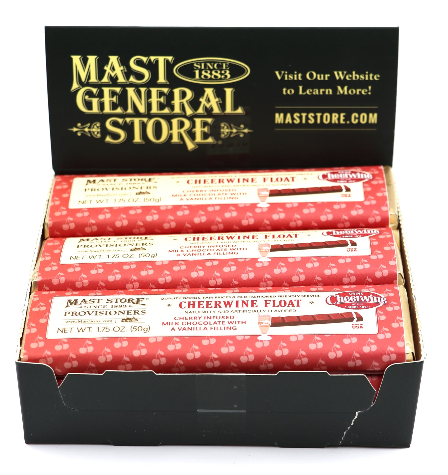 Mast General Chocolate Bar - Cheerwine Float, 12ct