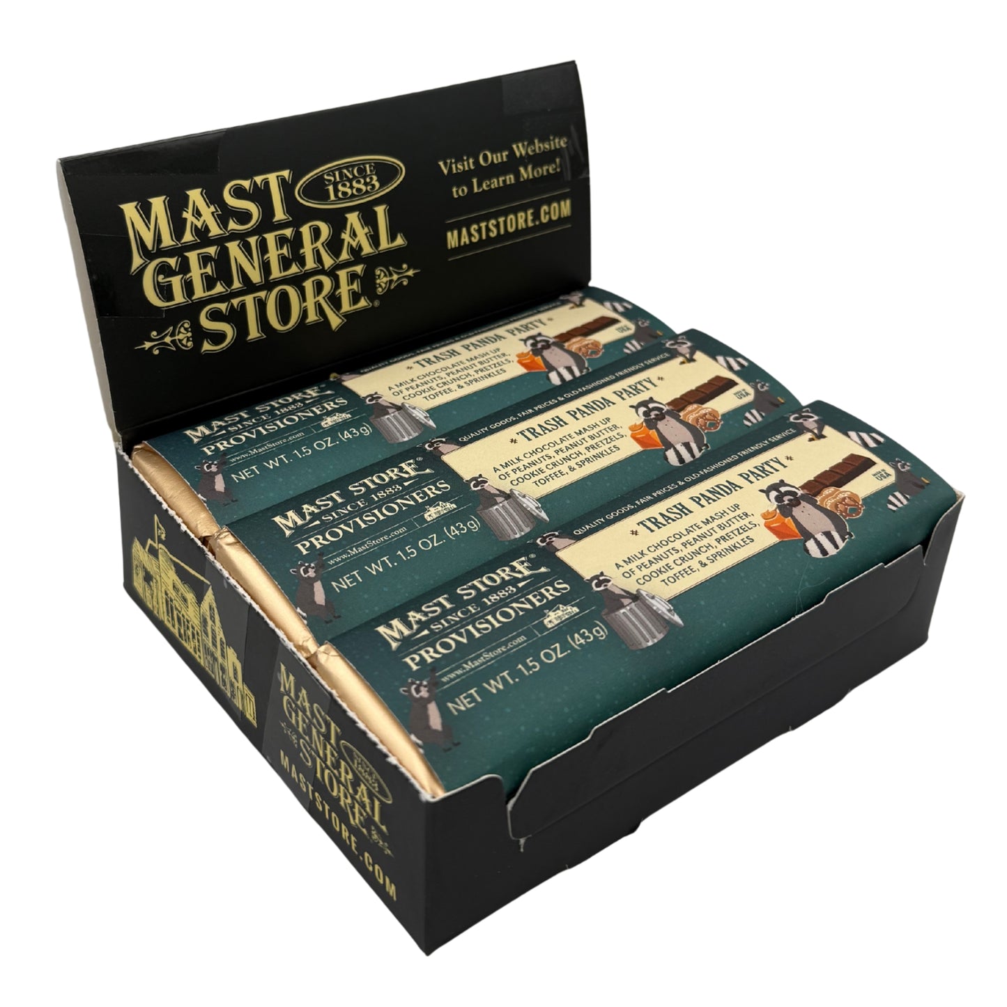 Mast General Chocolate Bar - Trash Panda, 1.5oz, 12ct
