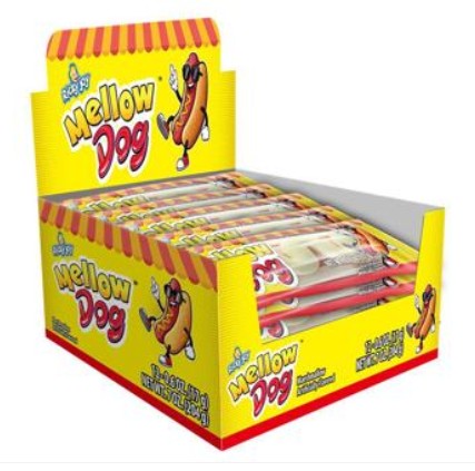 Ricky Joy Mellow Dog, Marshmallow Hot Dog .6oz, 12ct