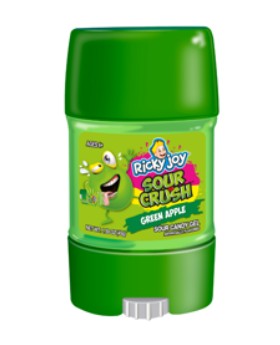 Ricky Joy Sour Crush Green Apple/Watermelon Sour Candy Gel 1.59oz, 12ct