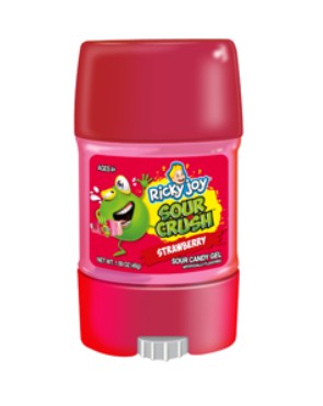 Sour Crush Blue Rasp/Strawberry Sour Candy Gel 1.59oz, 12ct