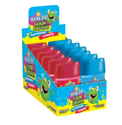 Sour Crush Blue Rasp/Strawberry Sour Candy Gel 1.59oz, 12ct
