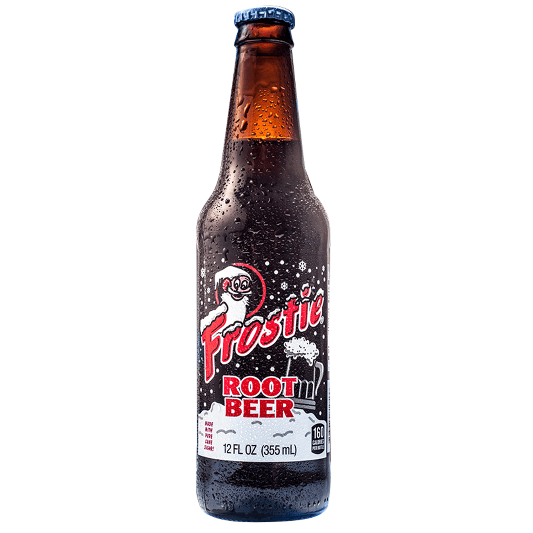 Frostie Root Beer Soda, 12oz Glass Bottle 12ct