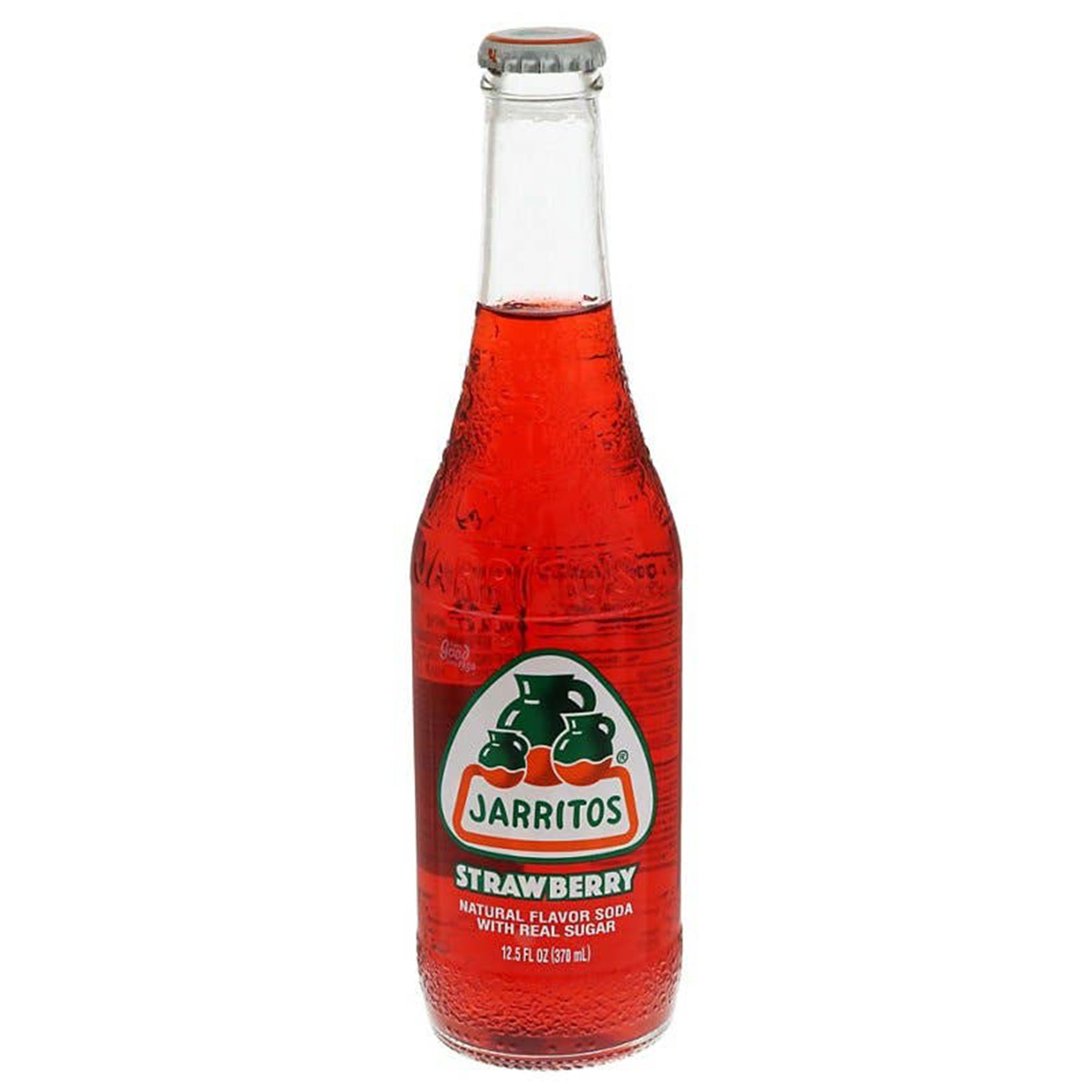 Jarritos Strawberry Soda, 12.5oz Glass Bottle, 12ct