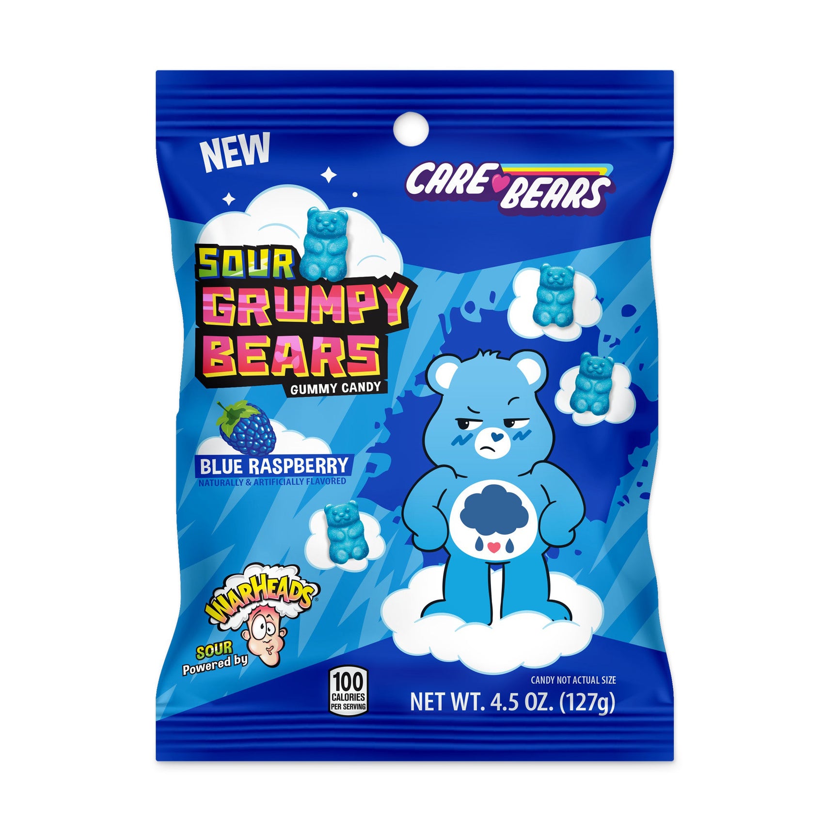 Care Bears Sour Grumpy Bears 4.5oz Peg Bag, 12ct