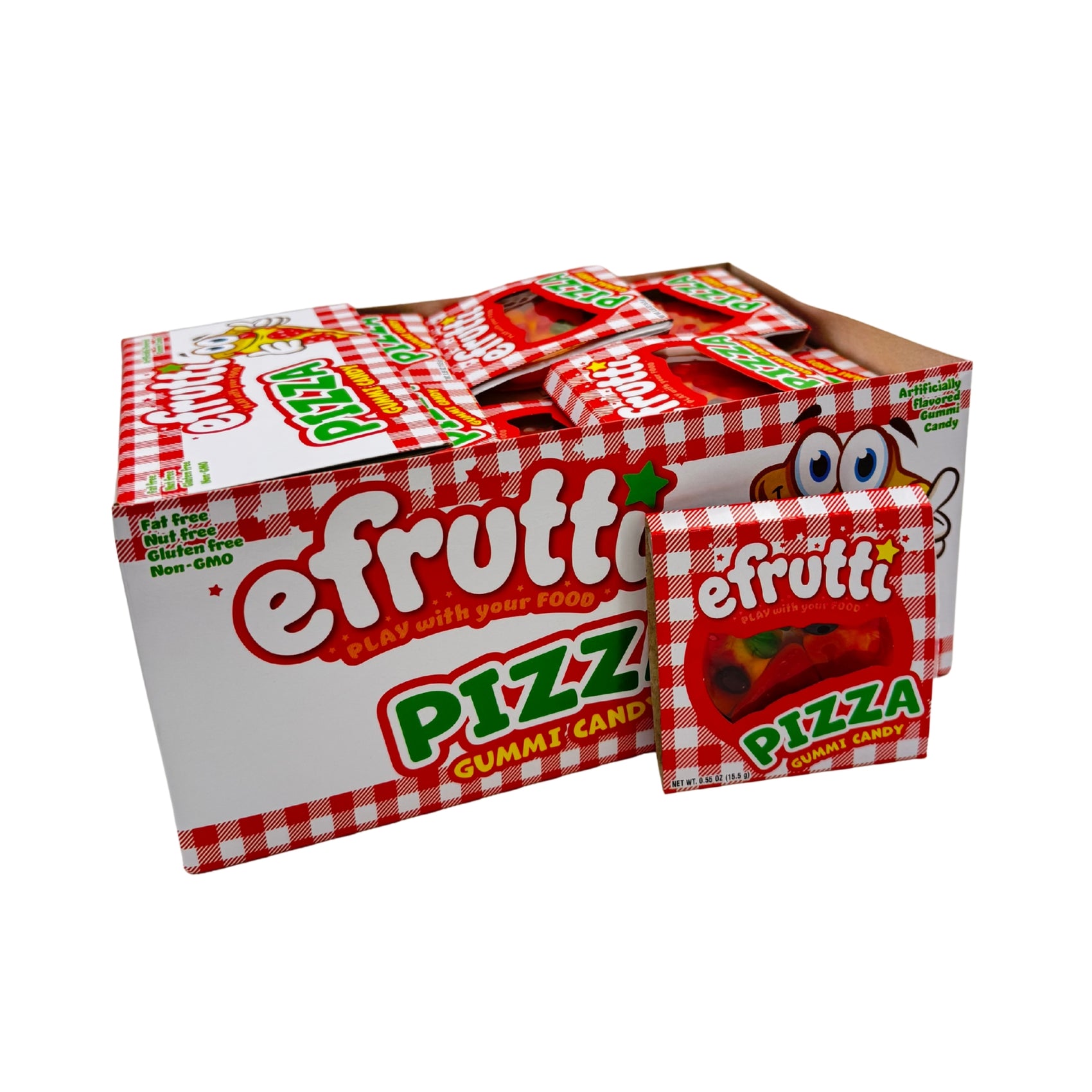 efrutti Gummi Pizza, 0.55oz, 48ct Case