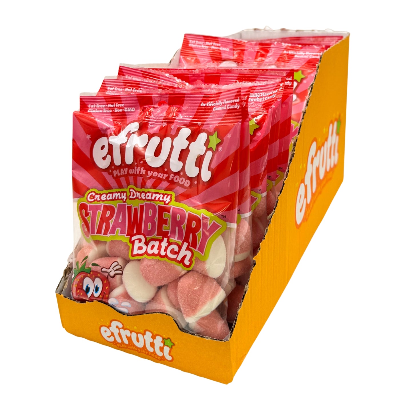 efrutti Creamy Dreamy Strawberry Patch, 3.5oz, 12ct Case