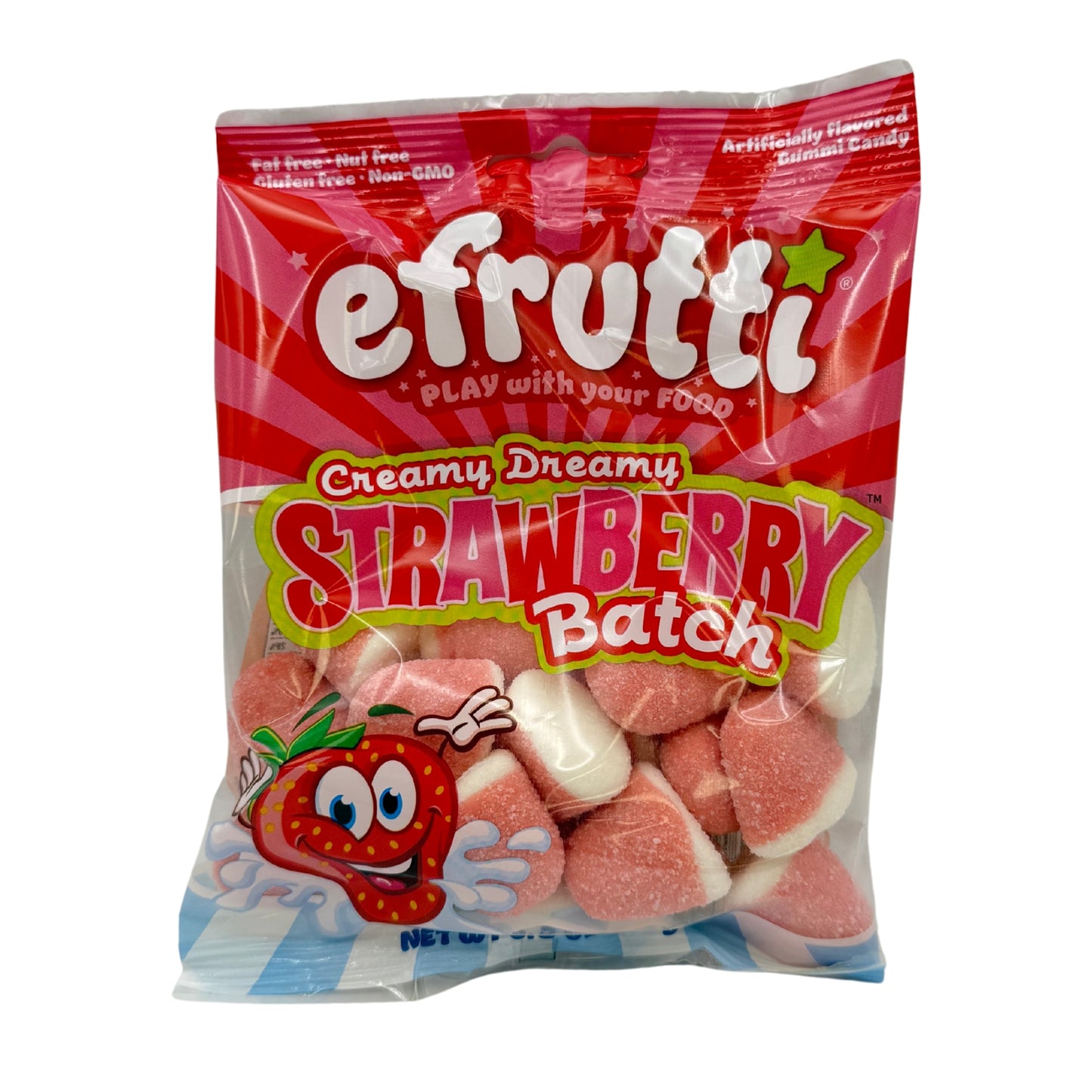 efrutti Creamy Dreamy Strawberry Patch, 3.5oz, 12ct Case