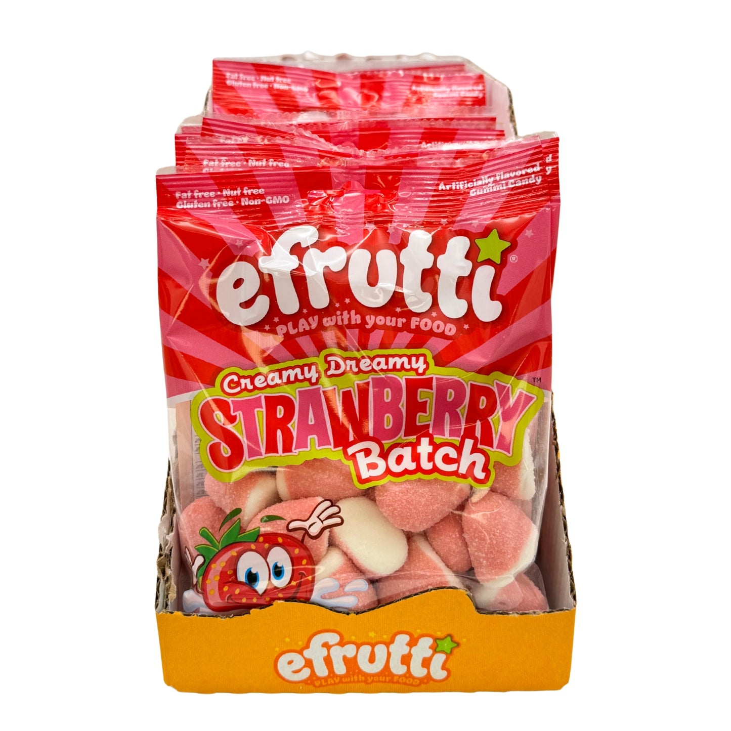 efrutti Creamy Dreamy Strawberry Patch, 3.5oz, 12ct Case