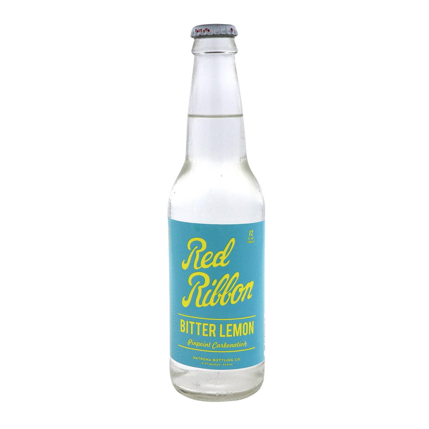 Red Ribbon Bitter Lemon, 12 Fl oz, 12ct Bottles