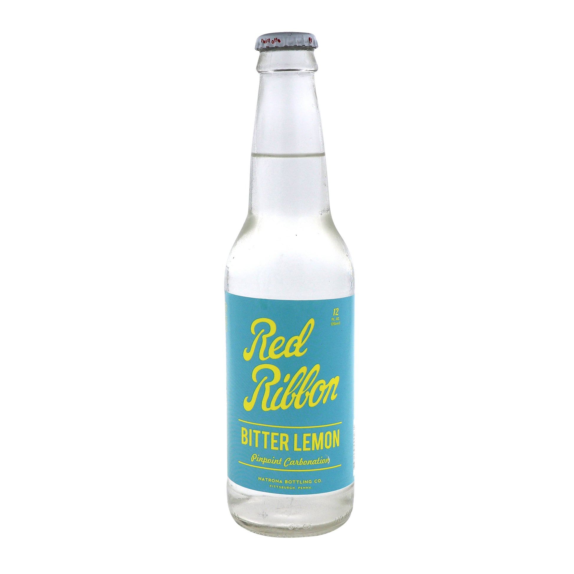 Red Ribbon Bitter Lemon, 12 Fl oz, 12ct Bottles