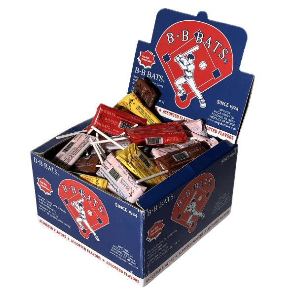BB Bats, Assorted Taffy Pops, 80ct Display Box