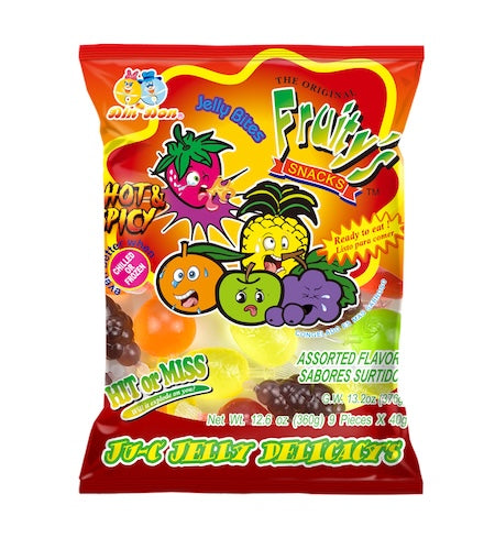 Fruity's Ju-C Jellies Hot & Spicy 12.6oz Bag 30ct