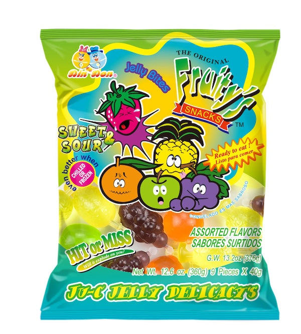 Fruity's Ju-C Jellies Sweet & Sour 12.6oz Bag 30ct