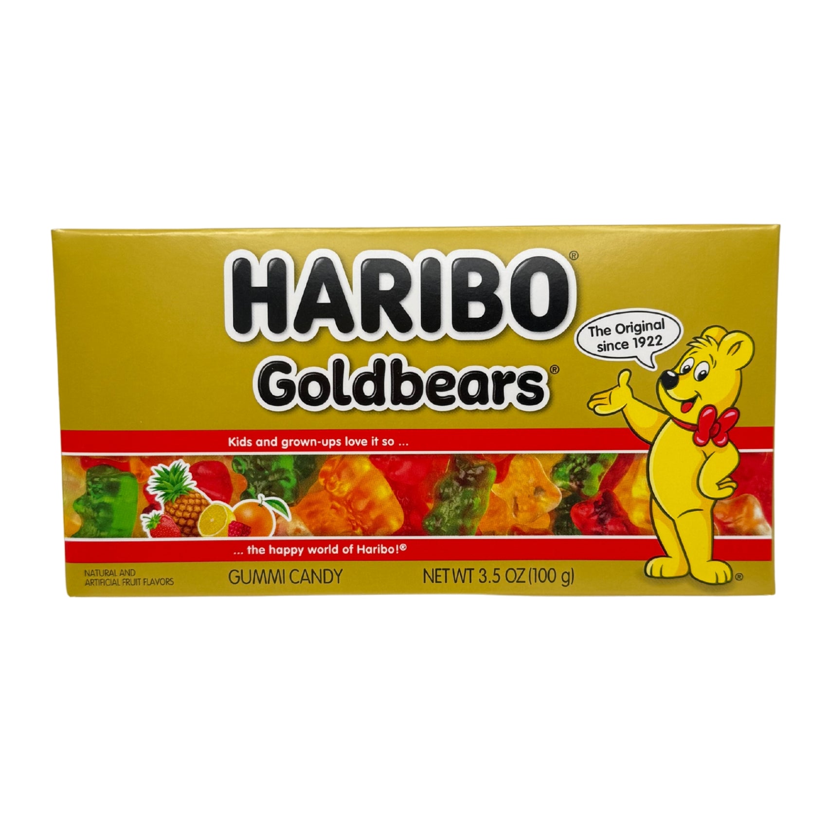 Haribo Gold Bears Gummi Candy 3.5oz Theater Box, 12ct